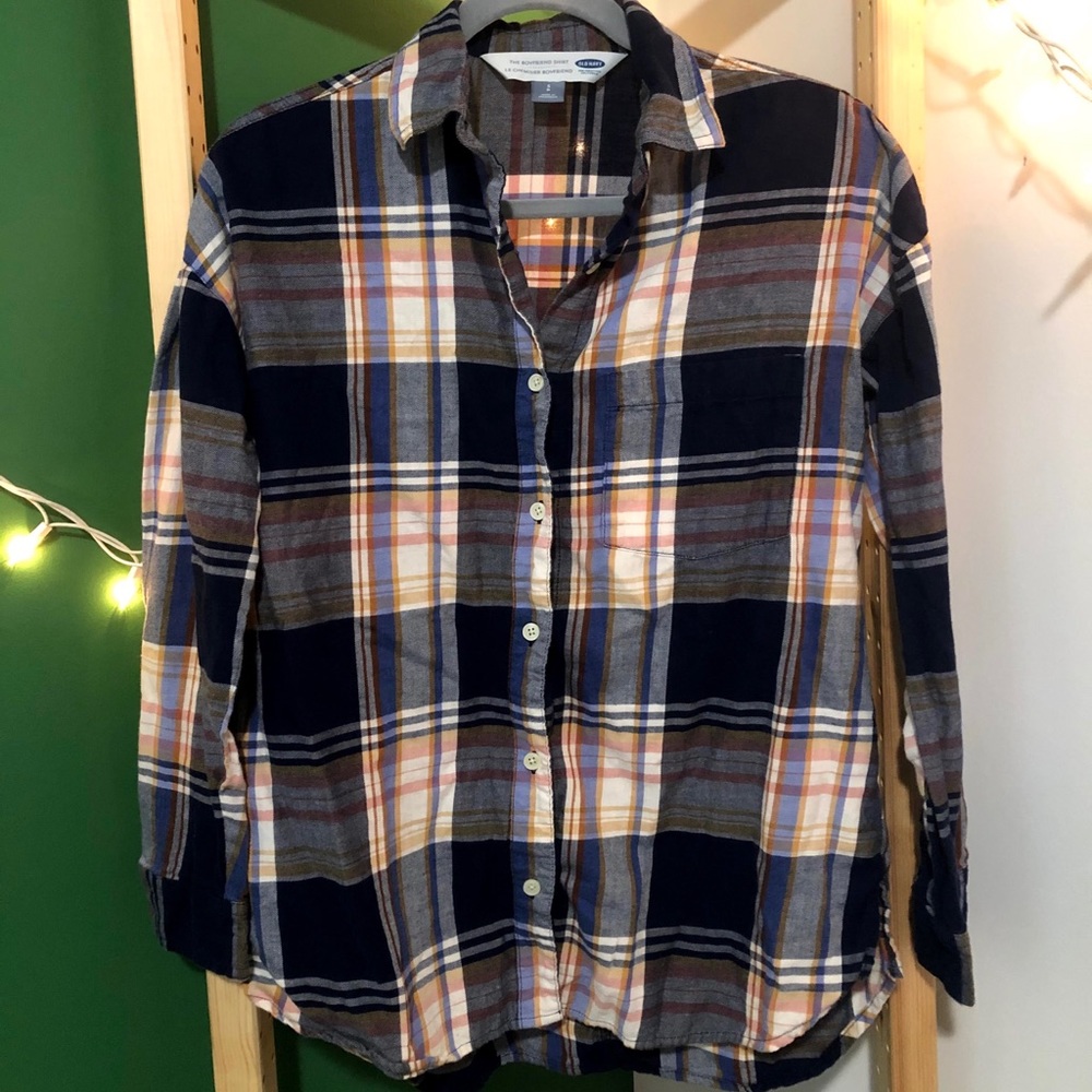 Old Navy Boyfriend Shirt Flannel
